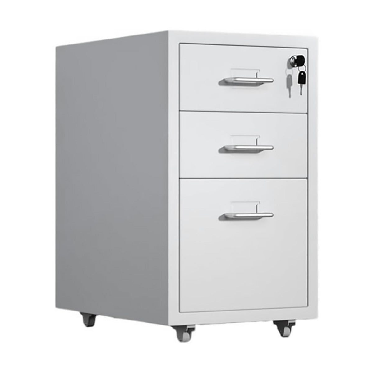 Lockable Mobile File Cabinet Steel for Home Office