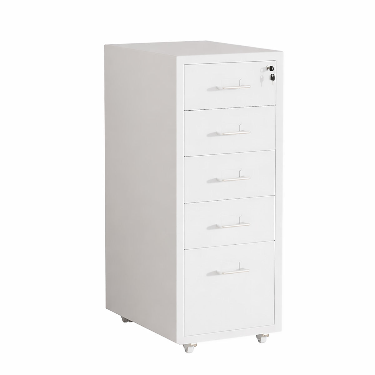 Lockable Mobile File Cabinet Steel for Home Office
