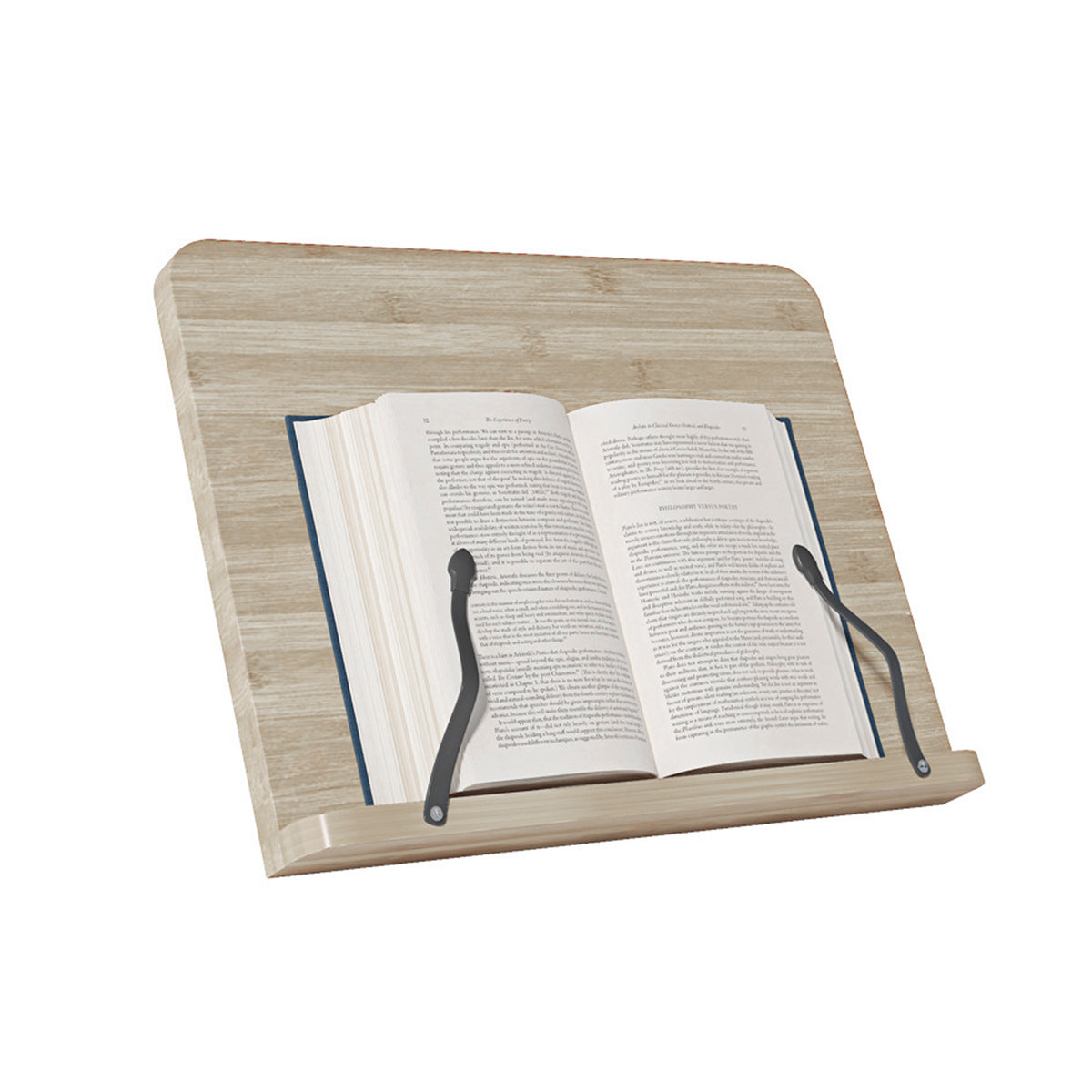 Wooden Adjustable Reading Stand Book Holder with 8 Angles