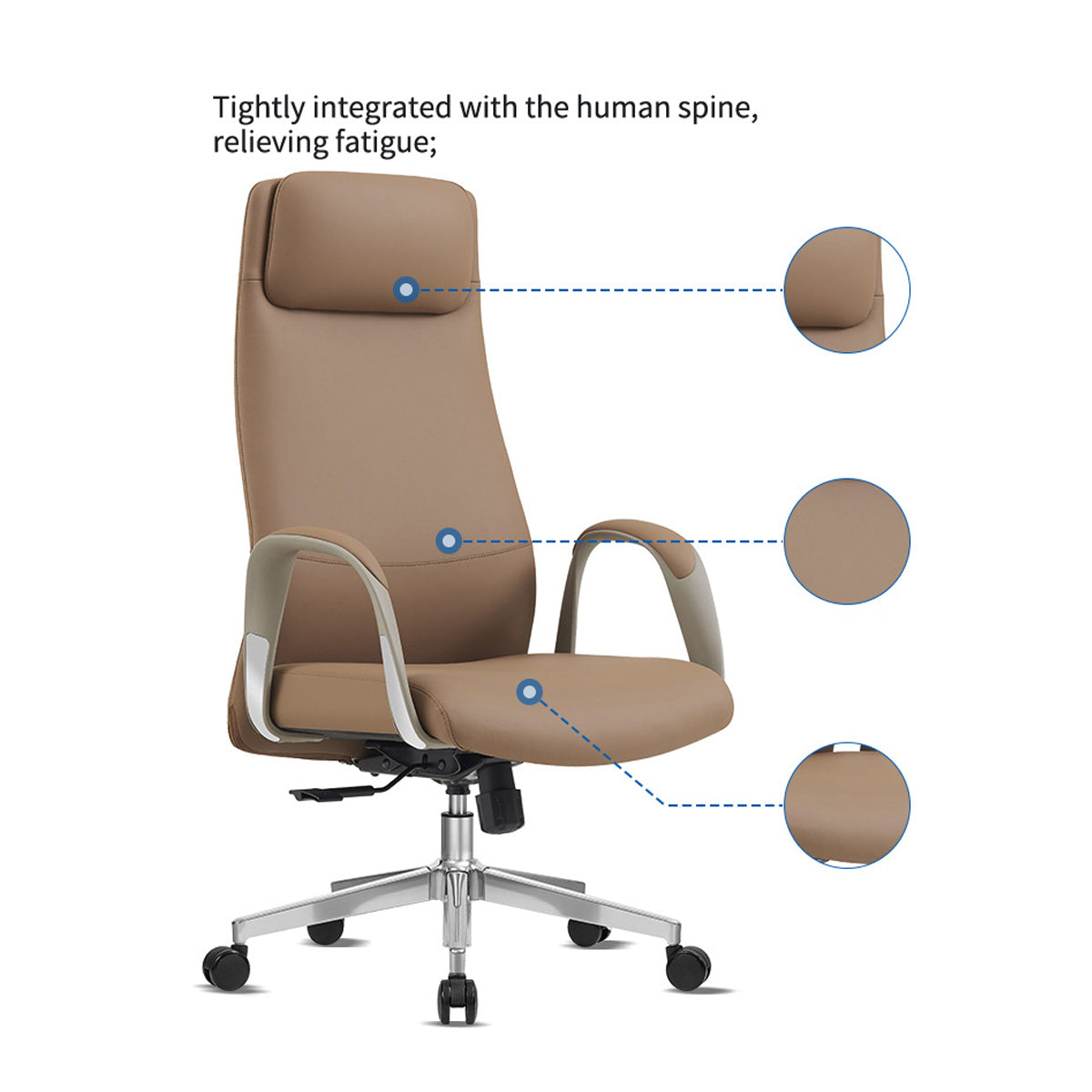 Ergonomic Office Chair Adjustable Height and Swivel