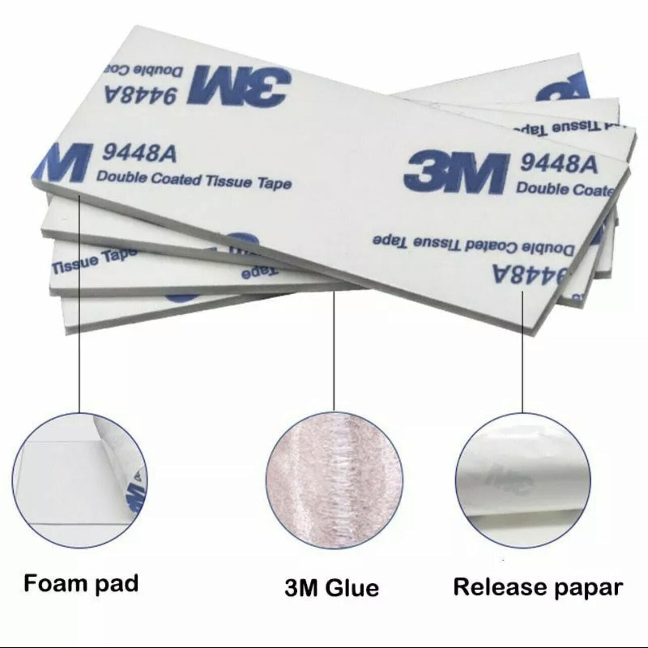 Double Sided Foam Tape Round Square Adhesive Pads