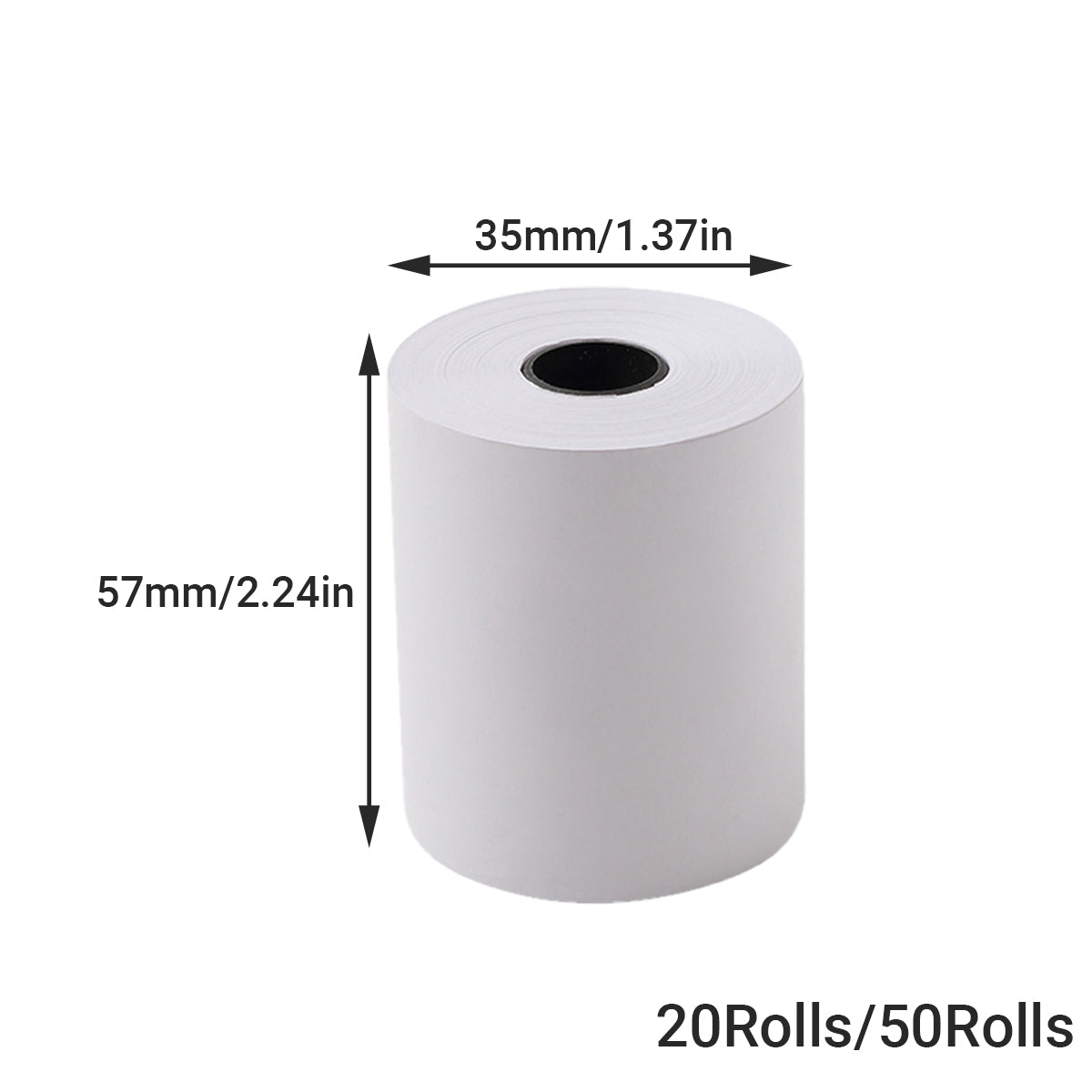 20/50 Rolls Thermal Paper Bright White Smooth POS Printer