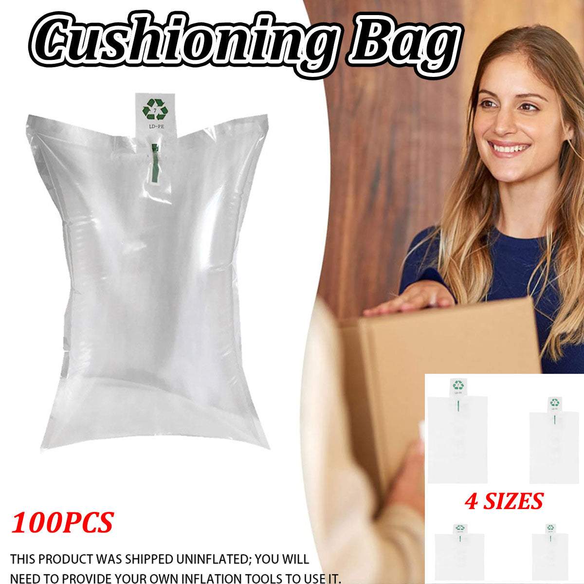 100pcs Inflatable Cushion Packaging Bags