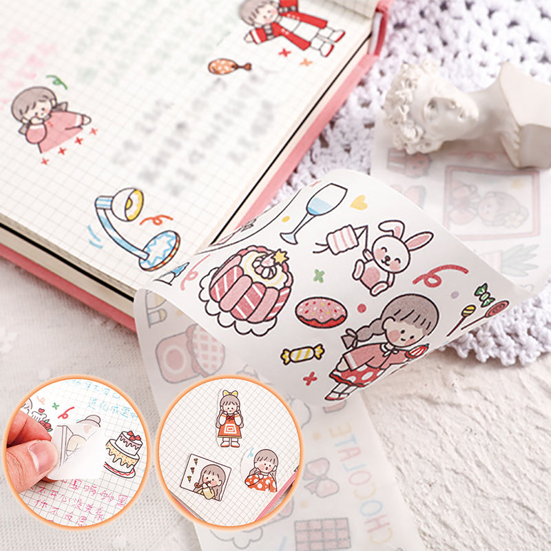 8 Styles DIY Journal Decoration Stickers for Diary