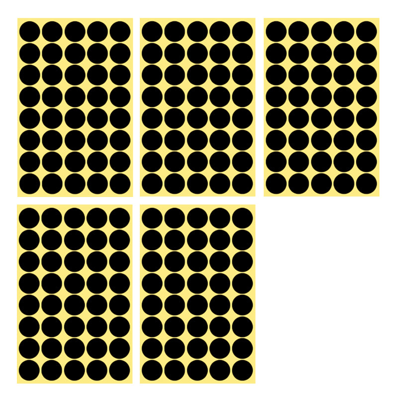 25mm Round Sticker Dots Adhesive Labels 1/5/15 Sheets