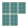 Blue / 25mm 40 Dots - 5 Sheets