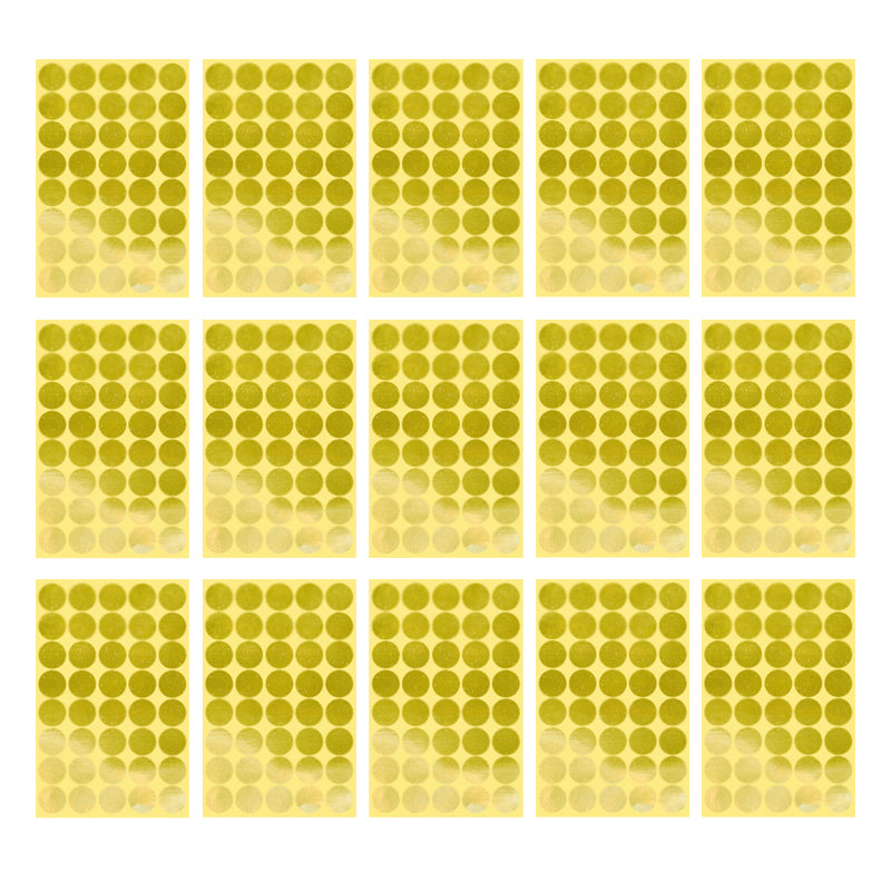 25mm Round Sticker Dots Adhesive Labels 1/5/15 Sheets