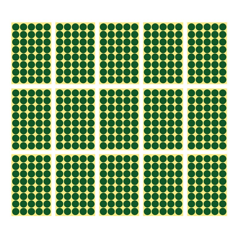 25mm Round Sticker Dots Adhesive Labels 1/5/15 Sheets