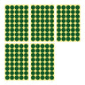 Green / 25mm 40 Dots - 5 Sheets