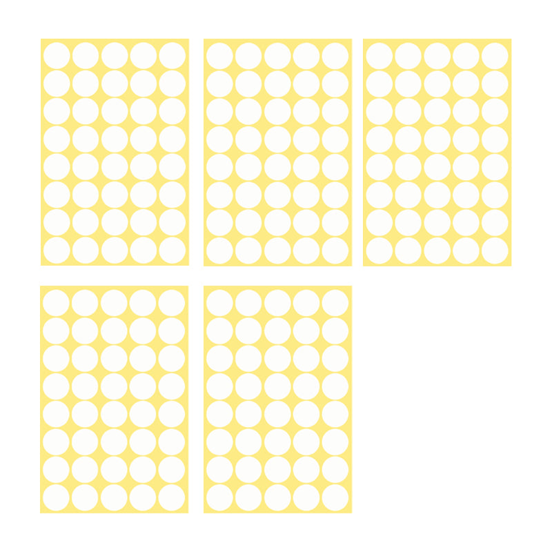 25mm Round Sticker Dots Adhesive Labels 1/5/15 Sheets