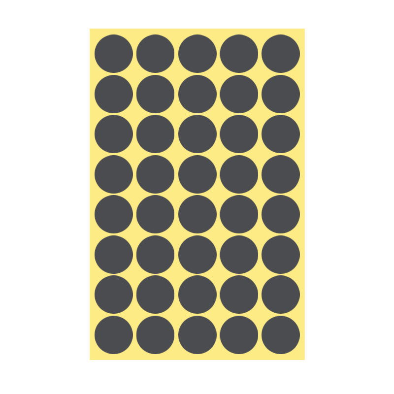 25mm Round Sticker Dots Adhesive Labels 1/5/15 Sheets