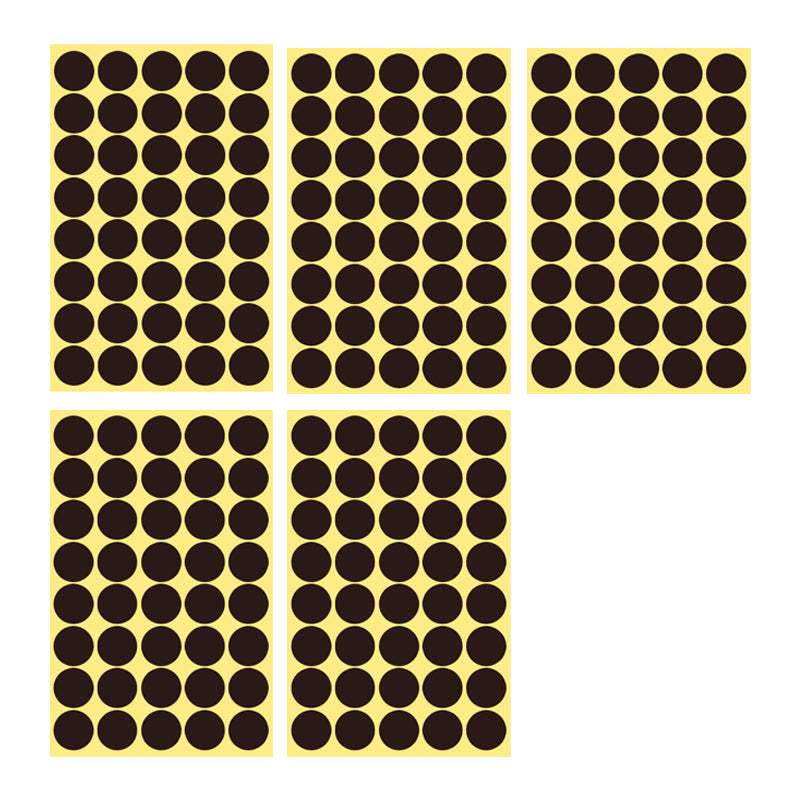 25mm Round Sticker Dots Adhesive Labels 1/5/15 Sheets