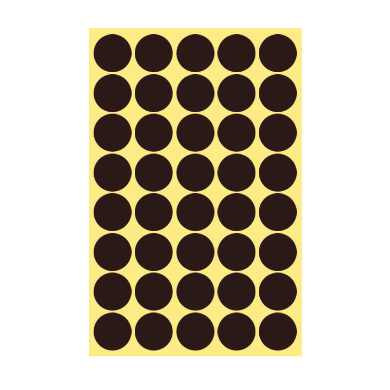 25mm Round Sticker Dots Adhesive Labels 1/5/15 Sheets