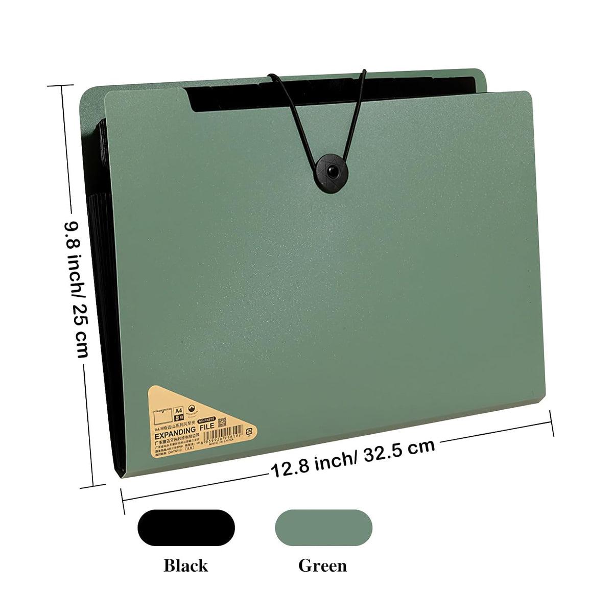 A4 File Folder Organizer Bag Document Holder 8 Layer PP