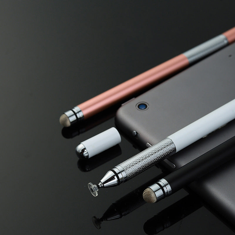 Capacitive Touch Screen Stylus 2-in-1 Fiber and Disc Tip