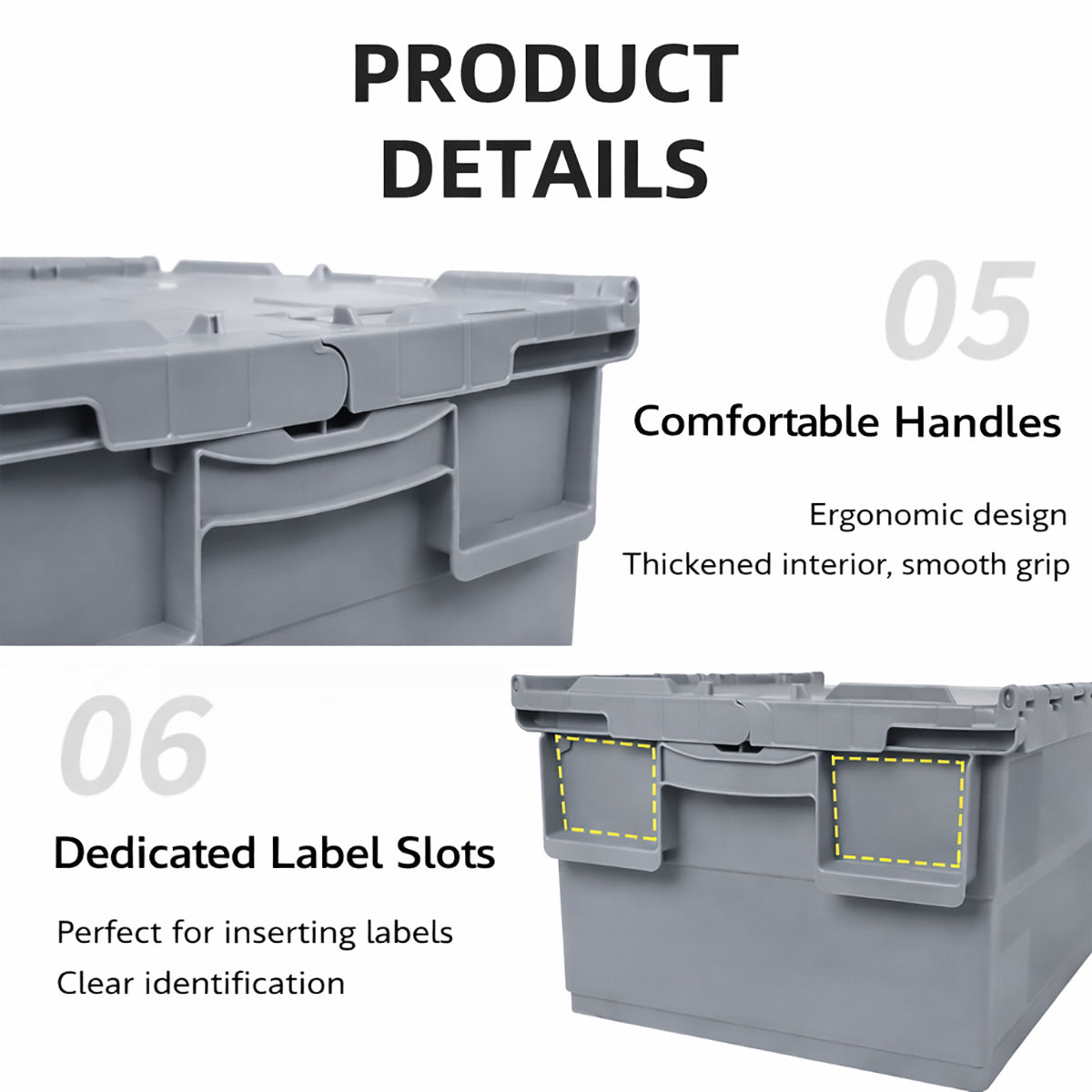 Heavy Duty Stackable Storage Container 35kg Load
