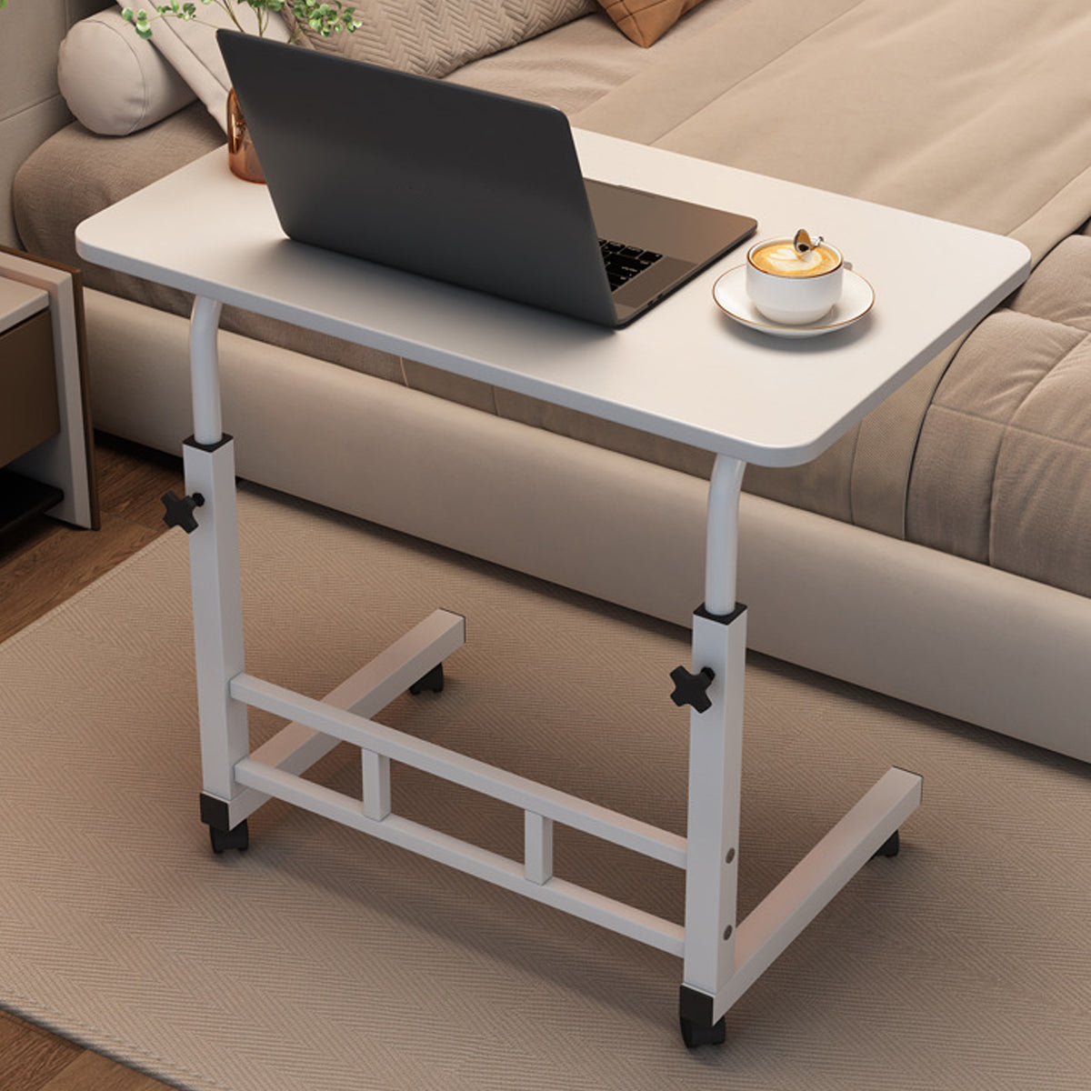 Adjustable Mobile Laptop Desk with Ergonomic Height Design