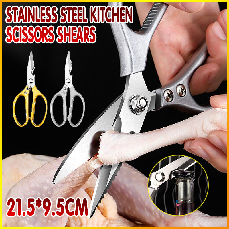 2 Pcs Stainless Steel Kitchen Scissors Heavy Duty Shears
