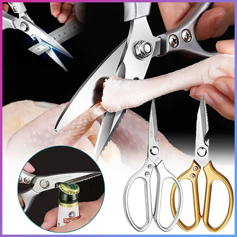 2 Pcs Stainless Steel Kitchen Scissors Heavy Duty Shears