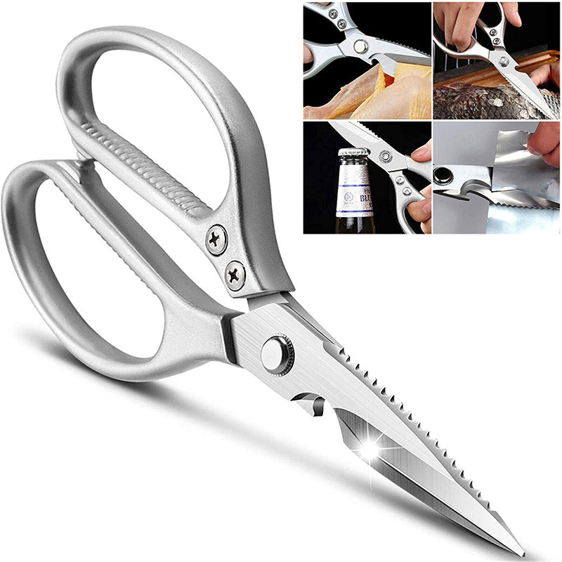 2 Pcs Stainless Steel Kitchen Scissors Heavy Duty Shears