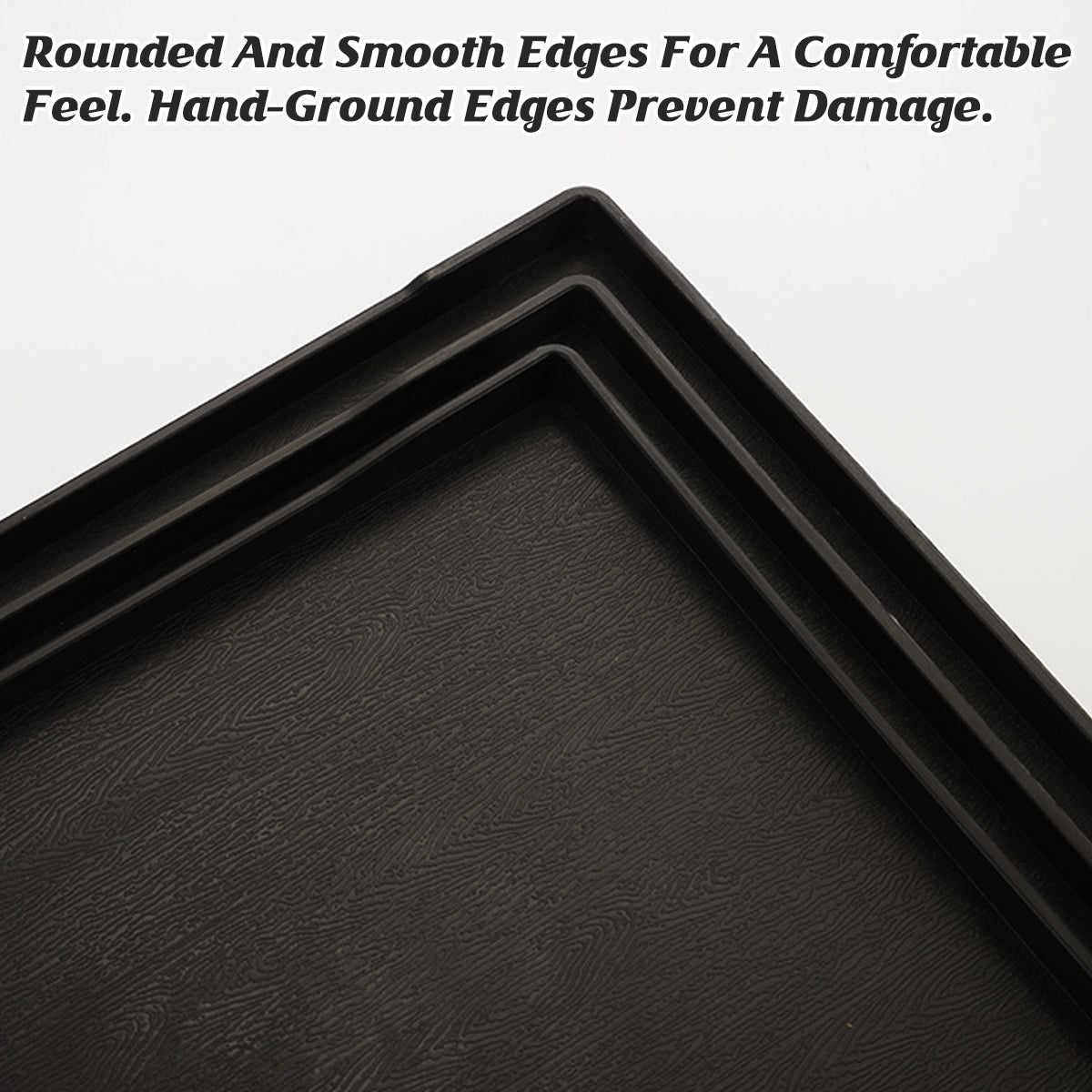 12pcs Rectangular Plastic Serving Tray Set