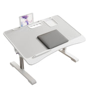Adjustable Folding Overbed Desk with Tilt Top for Study Use