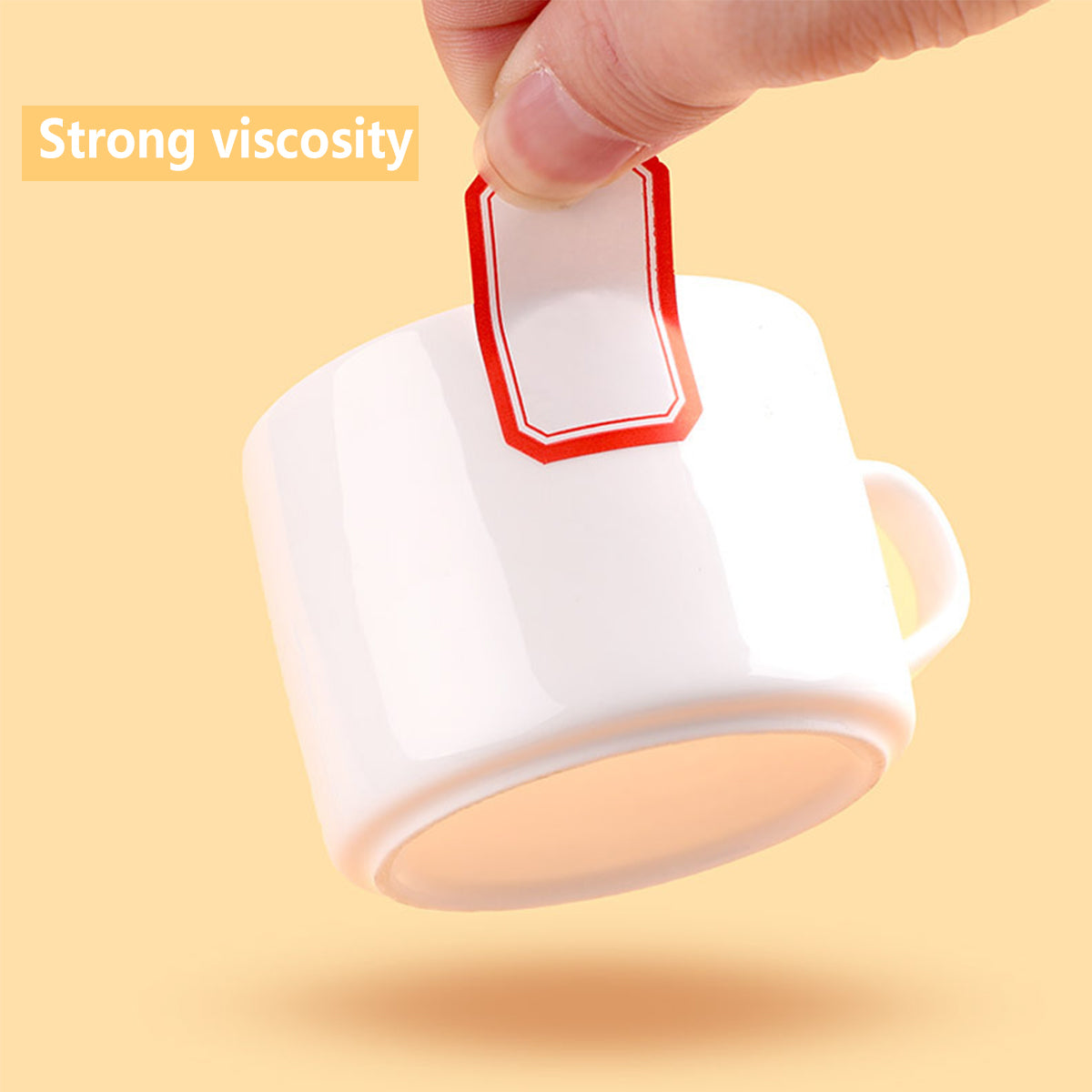 100 Pcs Price Stickers Blank Self-Adhesive Writable Labels