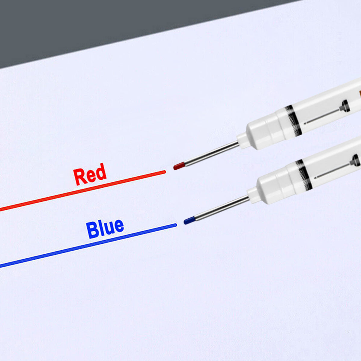 6PCS Long Nosed Precision Markers Waterproof Multi-Surface Marker Pens