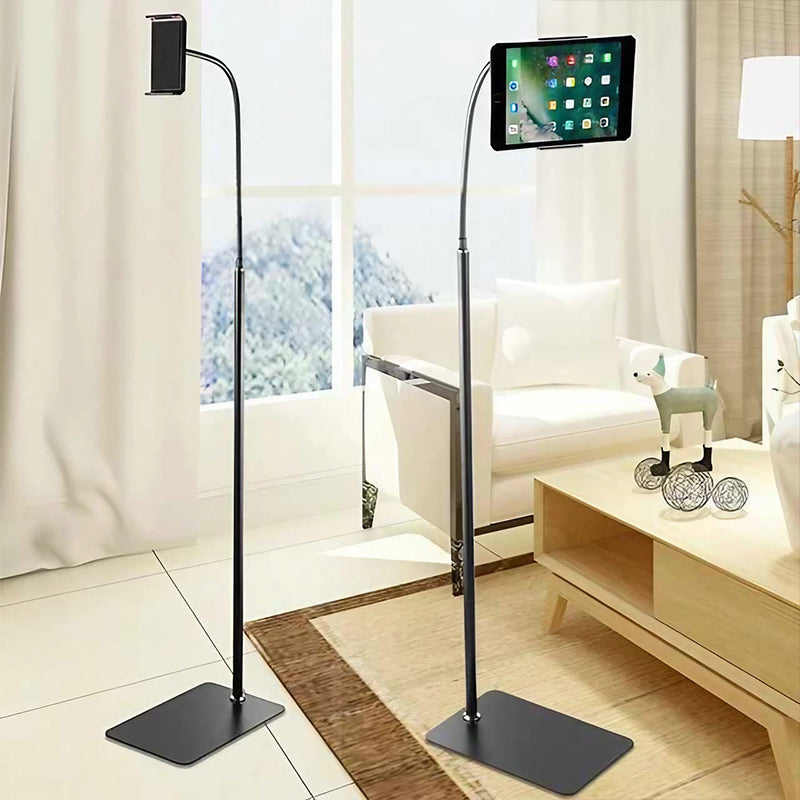 Adjustable Floor Stand Holder with Flexible Arm for Phone Tablet iPad