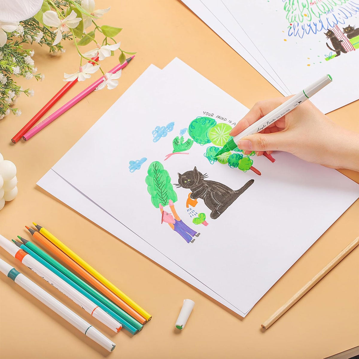 100 Pcs A4 White Card Sheets 200gsm Smooth Wood Pulp