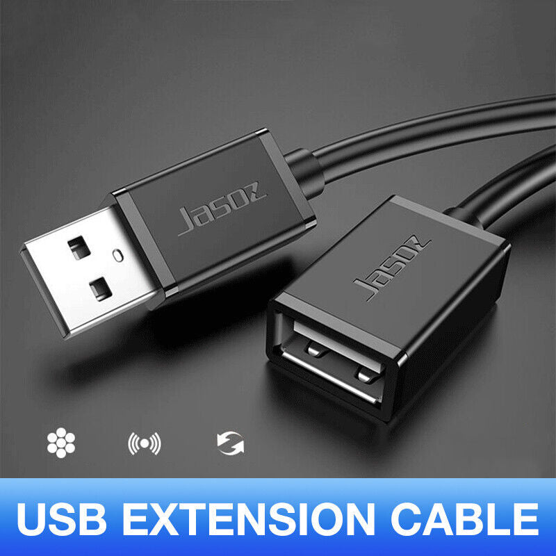 JASOZ USB 2.0 Extension Cable A Male to A Female Long Cord for PC & MacBook