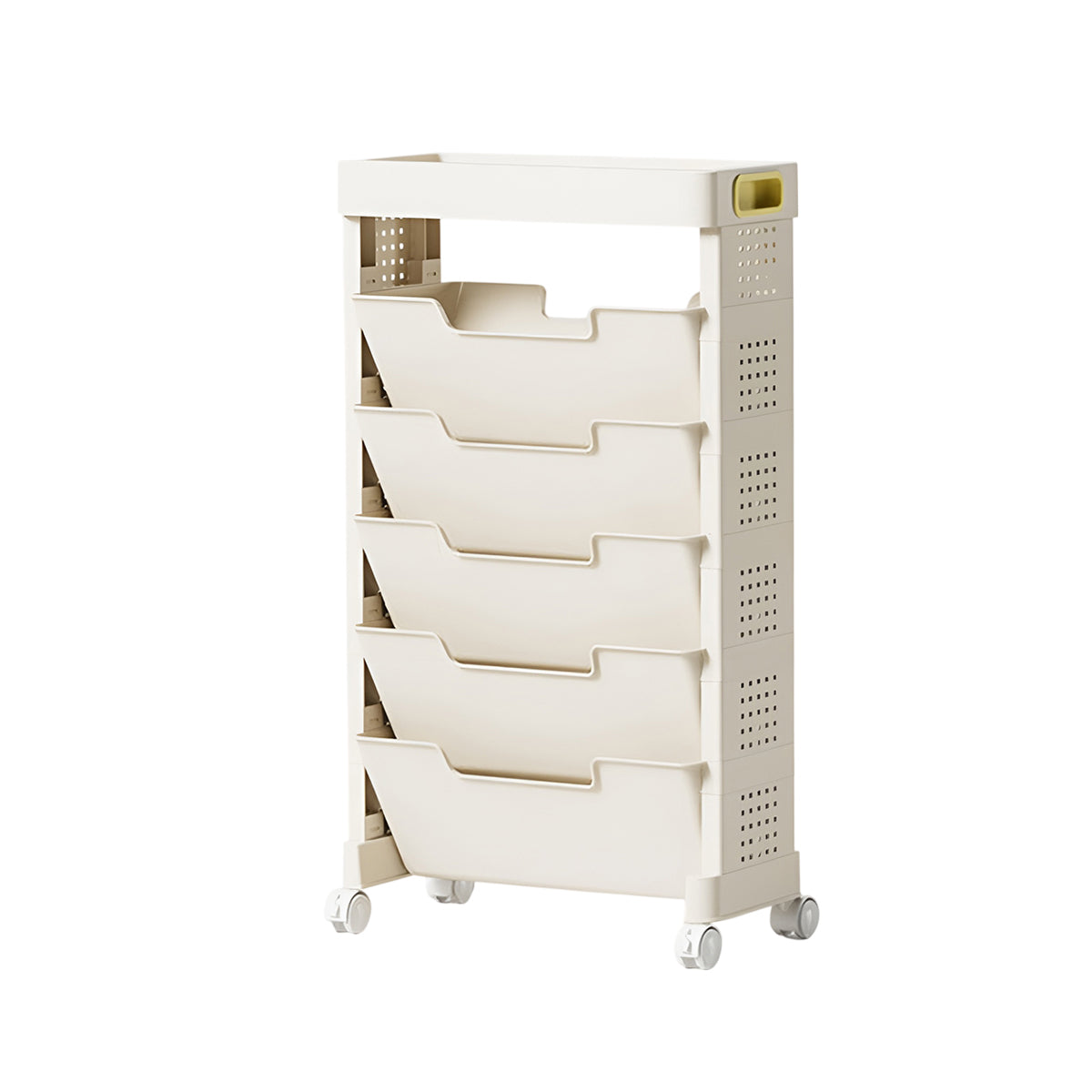 Movable Multi Layer Book Shelf Rolling Storage Rack