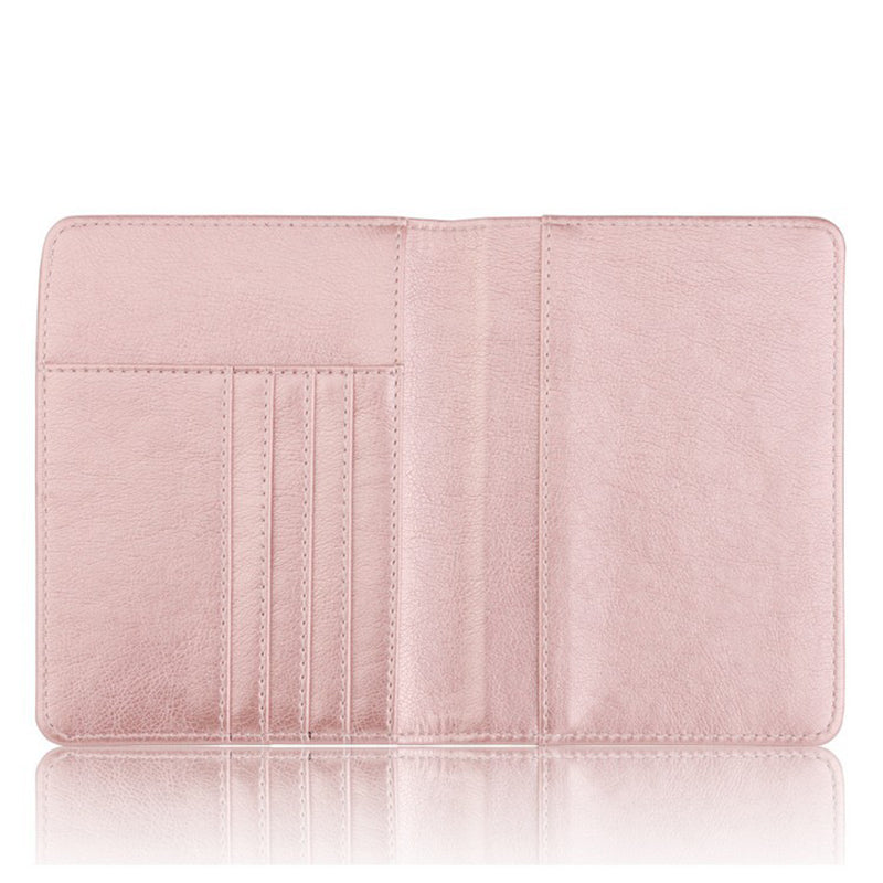 Slim Synthetic Leather RFID Passport Wallet