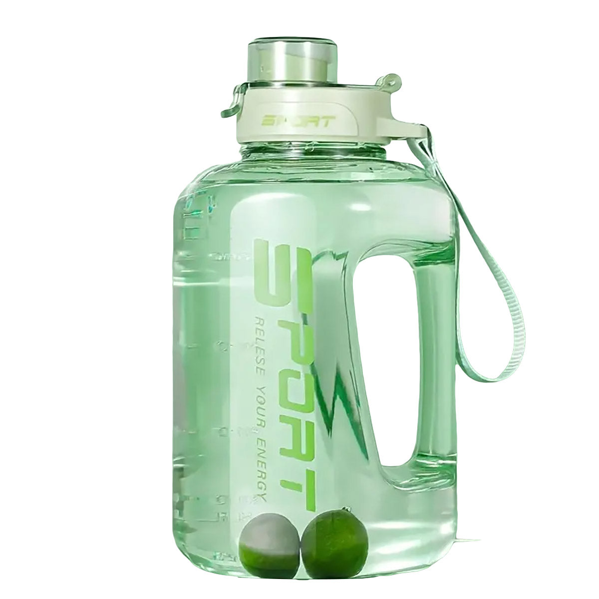 2.5L Sports Water Bottle with Straw for Gym Hydration