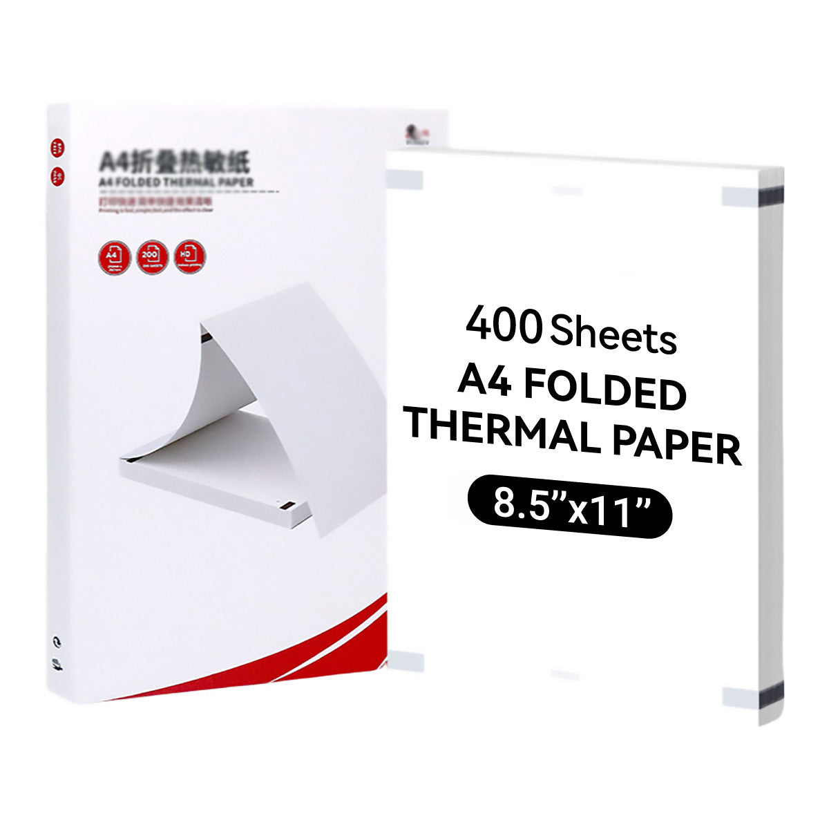 200 Sheets A4 Folded Thermal Paper Mini Printers