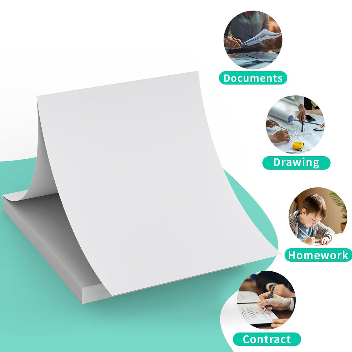 200 Sheets A4 Folded Thermal Paper Mini Printers