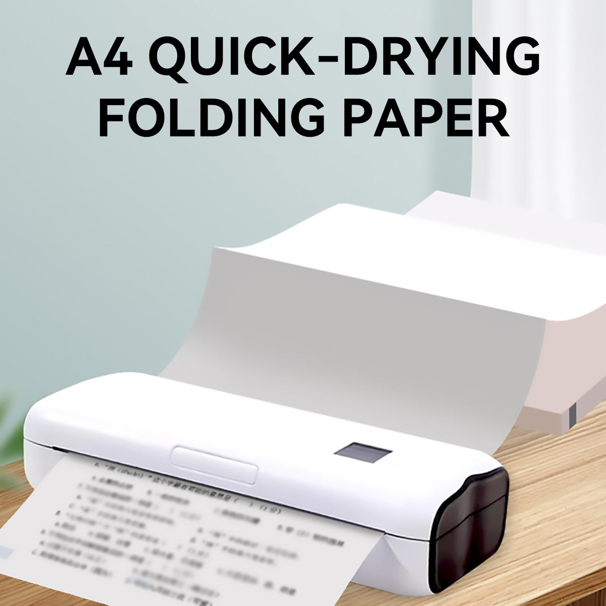 200 Sheets A4 Folded Thermal Paper Mini Printers