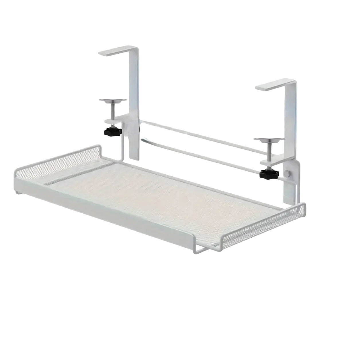 Under Desk Storage Shelf with Clamp Mount