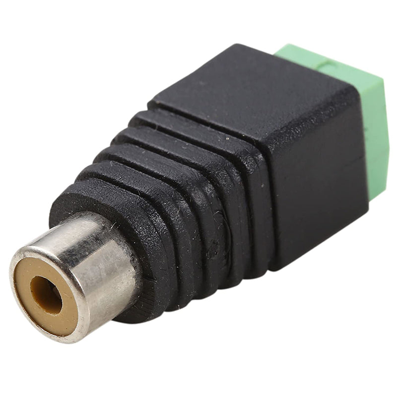 Speaker Wire to RCA Female Male Adapter Connector