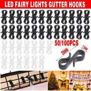 100pcs Gutter Hooks for Fairy Lights Clips