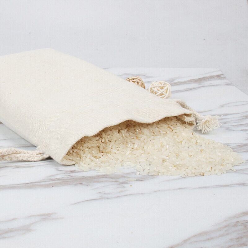 Canvas Drawstring Bags in Bulk Calico Cotton
