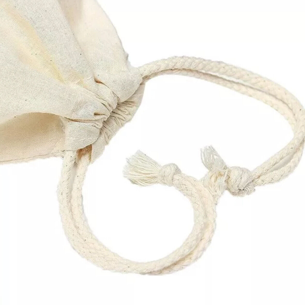 Canvas Drawstring Bags in Bulk Calico Cotton