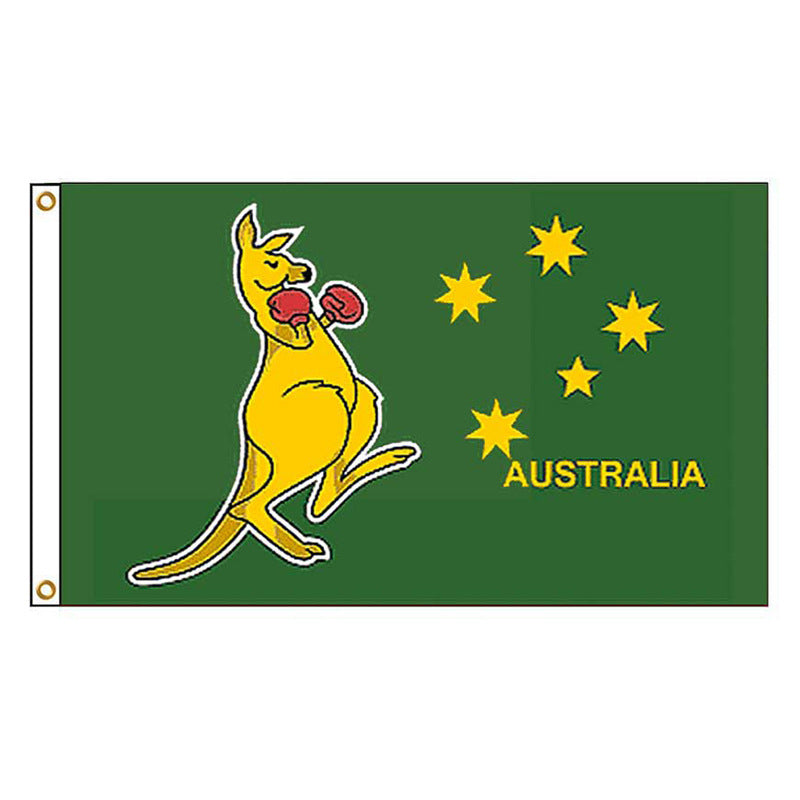 Boxing Kangaroo Flag 3x5ft Polyester with Grommets
