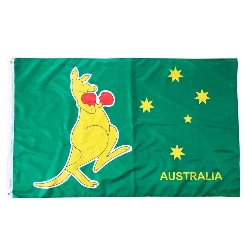 Boxing Kangaroo Flag 3x5ft Polyester with Grommets