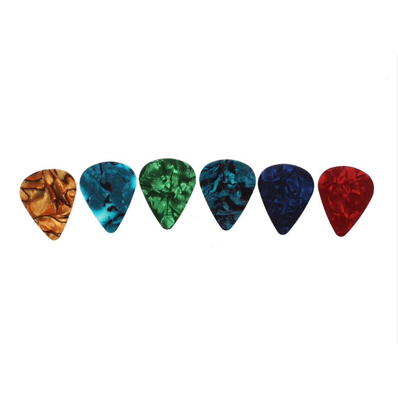 20 Pcs Celluloid Guitar Picks Thin 0.46mm Multicolor