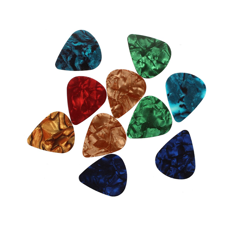 20 Pcs Celluloid Guitar Picks Thin 0.46mm Multicolor