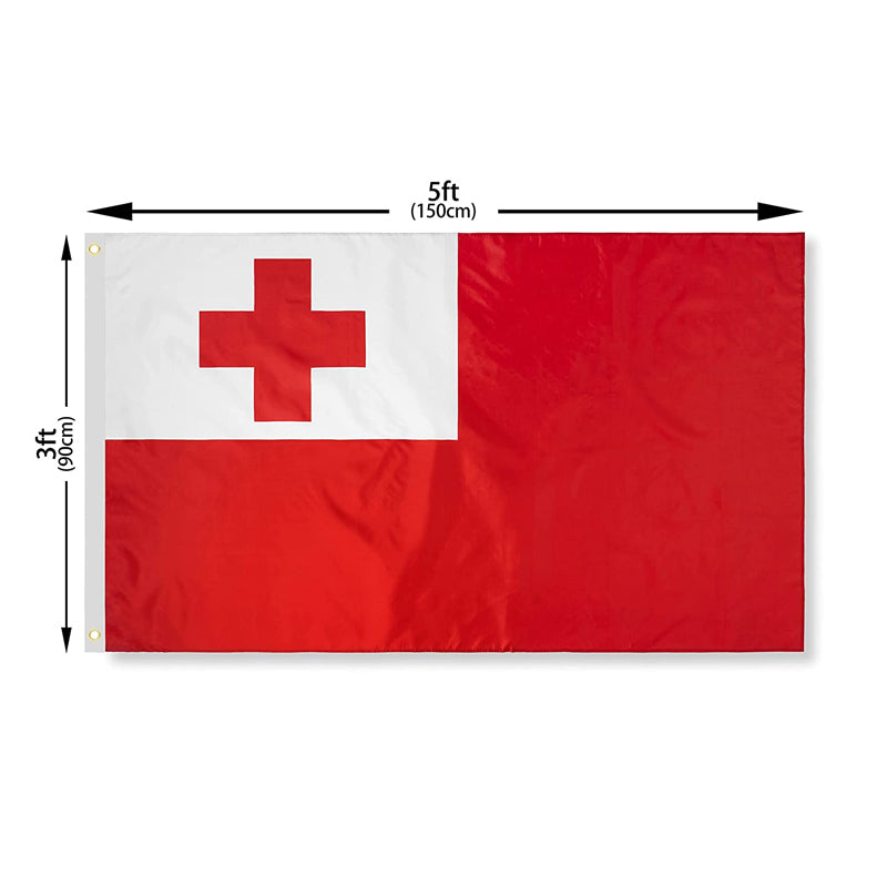Tongan Flag 90 x 150 cm Large Polyester Flag