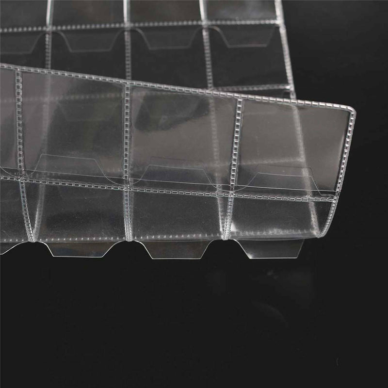 10 Pcs Coin Holder Pages 30 Pockets Clear Plastic Storage Sheets