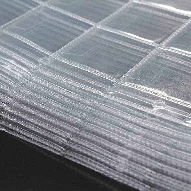 10 Pcs Coin Holder Pages 30 Pockets Clear Plastic Storage Sheets