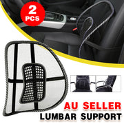 2pcs Mesh Lumbar Back Support Cushions